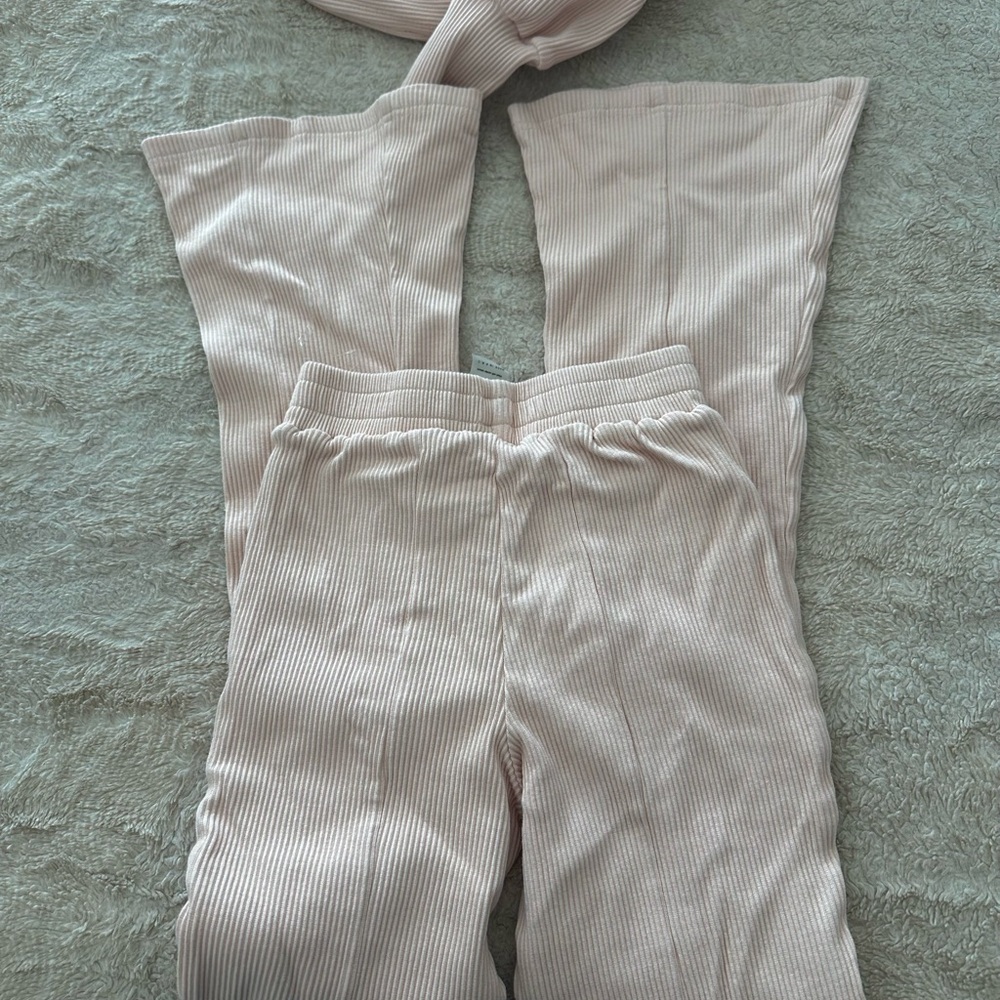 Blush Ribbed Lounge Set - Picture 3 of 4